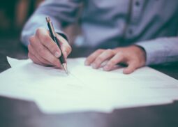 GTA homeowner reviewing mortgage renewal documents with a broker
