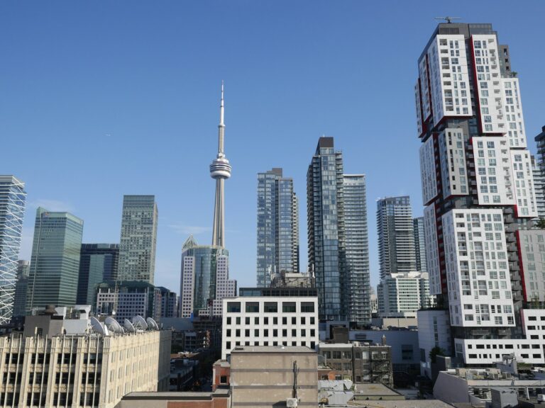 Condo towers under construction in Toronto skyline, illustrating the GTA presale condo crisis